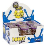 Juicy Jay Tarros de Cristal para Tabaco y Hierbas Pequeños Diseños Variados (6 uds./expositor) Juicy Jay Tobacco and Herbs Glass Jars Small Mix Designs (6pcs/display)