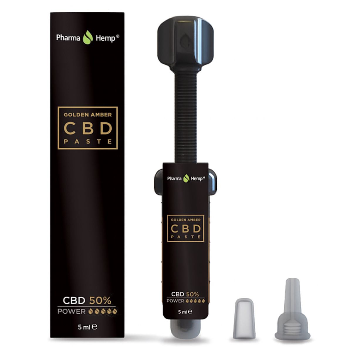 Pasta de CBD Pharma Hemp Golden Amber 50% (5ml) Pharma Hemp Golden Amber 50 CBD Paste 5ml