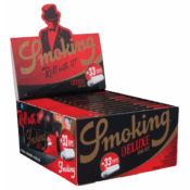 Smoking Deluxe King Size Slim Rolling Papers + Tips (24pcs/display)