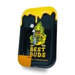 Best Buds Bandeja Metálica Grande Dab con Tarjeta Grinder Magnética