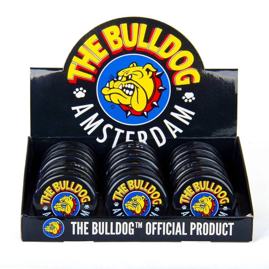 The Bulldog Original Grinder de Plástico Negro 3 Partes 60mm (12pcs/display)