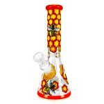 Bong de Cristal Artesanal Bee Hive Pro 25cm