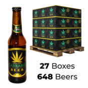 Cerveza con Sabor a Cannabis 4,5% Gold Leaf 330ml (27Cajas/648 cervezas)