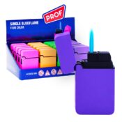 Prof Mecheros Fluo Color de Llama Azul a Prueba de Viento (20pcs/display)