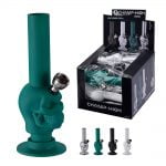 Champ High Skull Plastic Bong Colores Variados (12pcs/display)