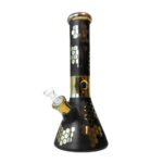 Bong de Cristal Grueso Black Bee Hexagon 32cm