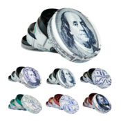 Grinder de Metal US President Dollar Bill 4 Piezas 50mm (6pcs/display)