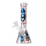 Bong de Cristal Grueso Gorilla Rojo que Brilla en la Oscuridad 25cm