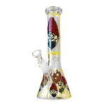 Bong de Cristal Grueso Gorilla Amarillo que Brilla en la Oscuridad 25cm