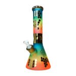 Bong de Cristal Grueso Rainbow Bee 32cm