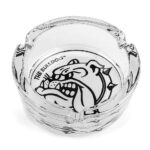 The Bulldog Original Cenicero de Cristal Blanco