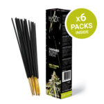 Haze Varillas de Incienso de Cannabis con aroma a Nag Champa (6 paquetes/display)