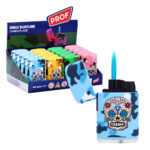 Prof Mechero Llama Azul Camuflaje Calavera (20uds/display)