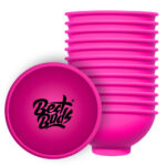 Best Buds Tazón de Mezcla de Silicona 7cm Rosado con Logo Negro (12uds/paquete)