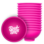 Best Buds Tazón de Mezcla de Silicona 7cm Rosado con Logo Blanco (12uds/paquete)