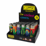 Clipper Mecheros de Silicona Pop Cover Hojas de Cannabis (30pcs/display) Wholesale Clipper Lighters Pop Cover Cannabis Leaves 30pcsdisplay