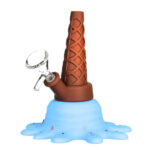 Helado Pipa de Silicona Azul 13cm