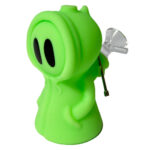 Pipa de Silicona Green Death con Cuchara de Metal y Contenedor Dab 11cm