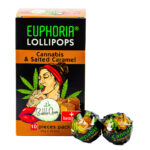 Euphoria Piruletas de Cannabis Caramelo Salado (12packs/masterbox)