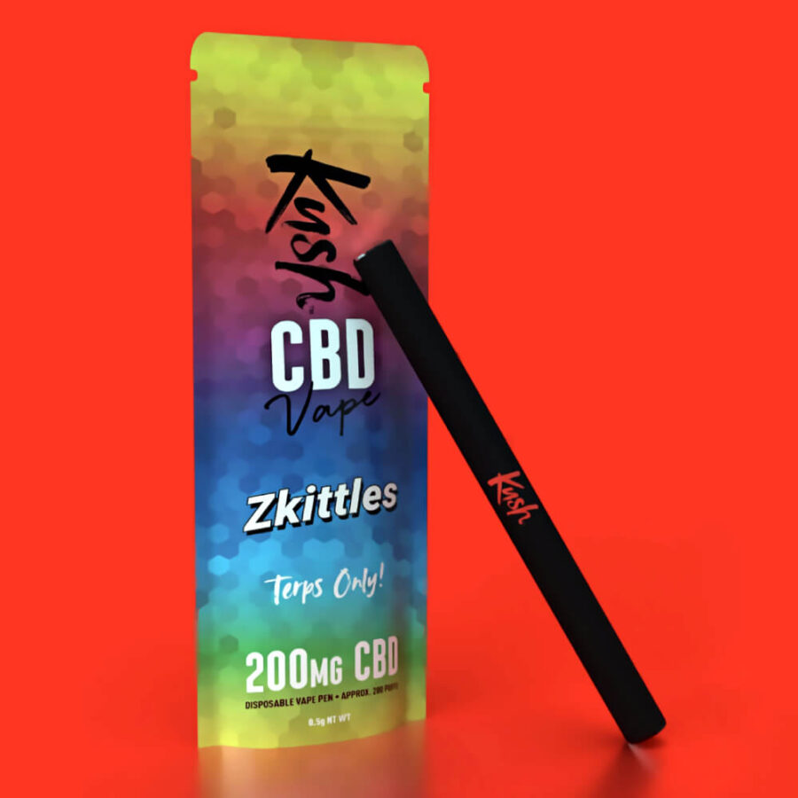 Kush CBD Vape Desechable Zkittles 200mg CBD (10uds/display)