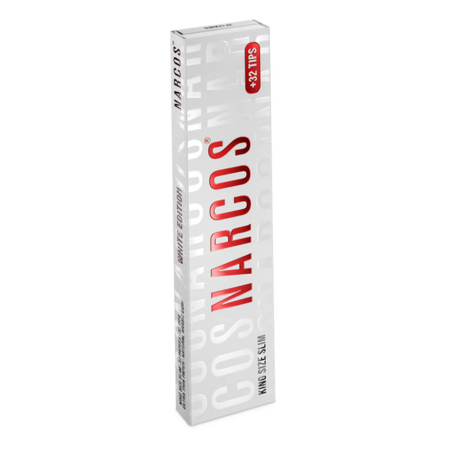 Narcos Papeles de Liar Slim King Size Blancos + Filtros (24uds/display)