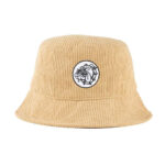 The Bulldog Gorro Bucket Bordado Beige