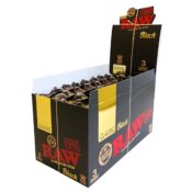 Paquete de 3 conos RAW Black King Size (32 piezas/pantalla)