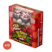 Bubbly Billy Buds CBD Piruletas Frambuesa Agria 5 unidades por paquete (12 uds/display)