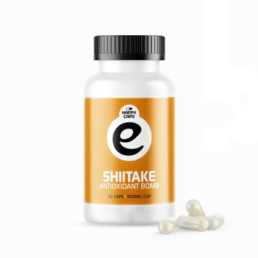Happy Caps Shiitake Superalimento 500mg (30 cápsulas)