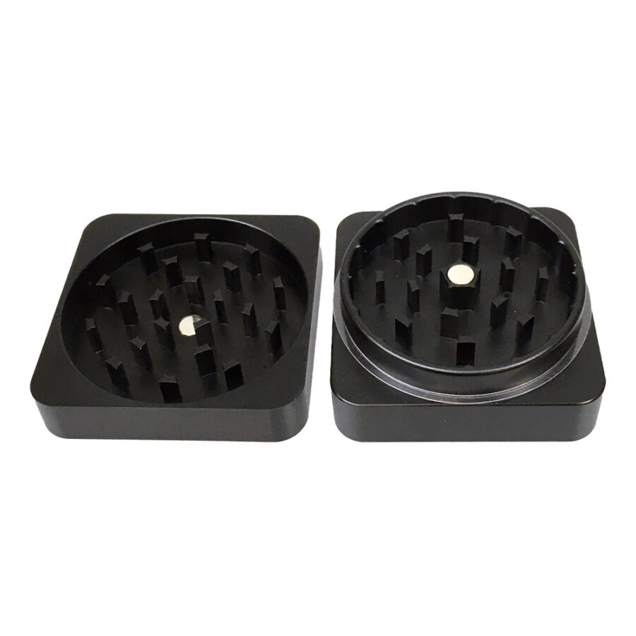 Best Buds Flat Grinder Cuadrado Onyx 2 Partes (50mm)