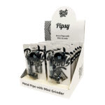 Best Buds Pipsy Negro Pipa de Plastica-Metal con Mini Grinder (12uds/display)