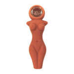 Pipa de Silicona Figura Desnuda Bronceada 12cm