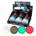 Champ High Grinder de Plástico Arcoíris 3 Partes - 61mm (12uds/display)