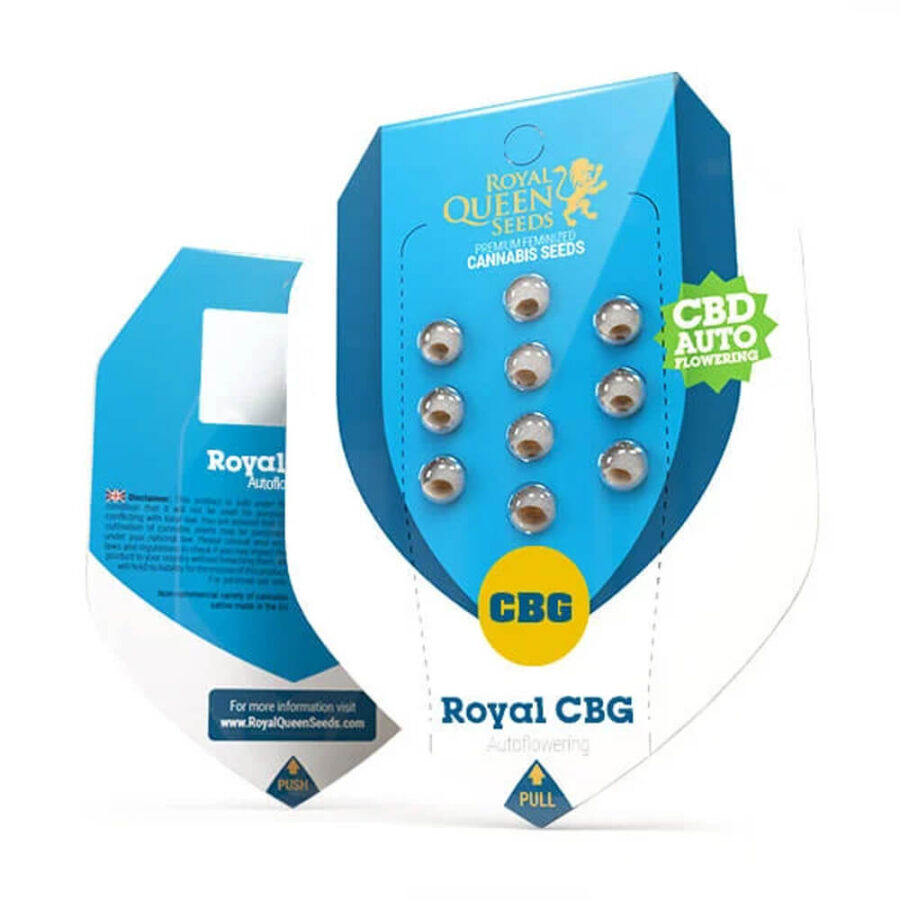 Royal Queen Seeds Royal CBG Semillas de Cannabis Autoflorecientes (Paquete de 3 Semillas)