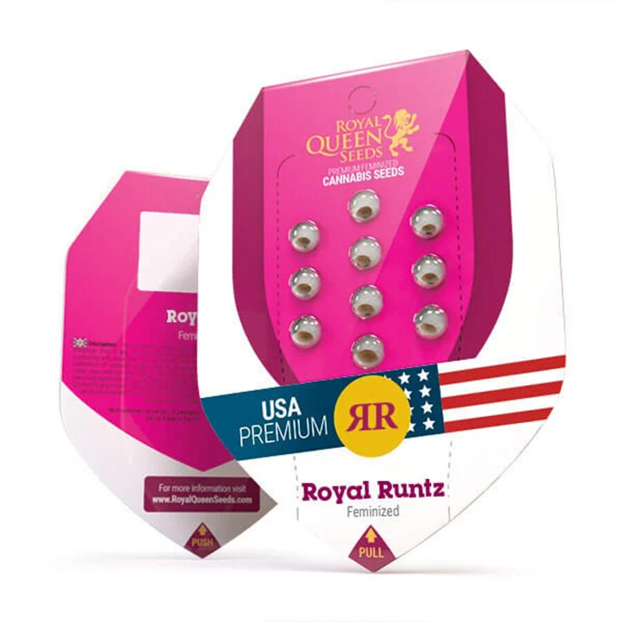 Royal Queen Seeds Royal Runtz Semillas de Cannabis Feminizadas (Paquete de 3 Semillas)