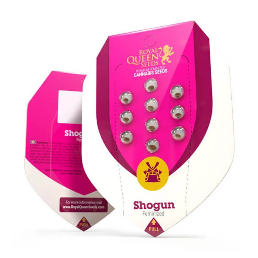 Royal Queen Seeds Shogun Semillas de Cannabis Feminizadas (Paquete de 3 Semillas)