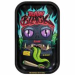RAW Black Monster Bandeja Para Liar Mediana 17.5 x 27.5 cm RAW Black Monster Rolling Tray Medium 17.5 x 27.5cm