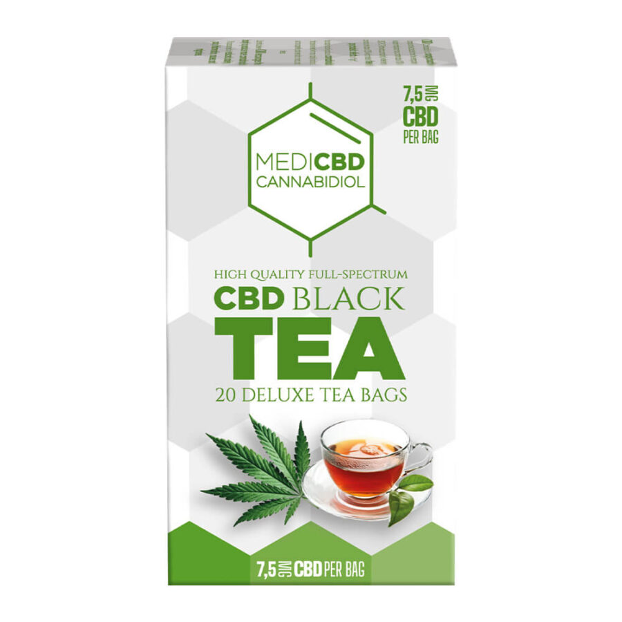 MediCBD Té Negro de Cannabis 7.5mg CBD (10packs/lote)