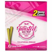 Twisted Hemp Cones California Dream 10pcsdisplay 3