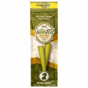 Twisted Hemp Cones Plain Jane 10pcsdisplay 1