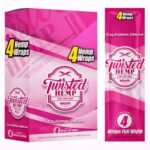 Twisted Hemp Wraps California Dream 15pcsdisplay