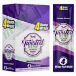 Twisted Hemp Wraps Grape Burst (15 uds/display) Twisted Hemp Wraps Grape Burst 15pcsdisplay