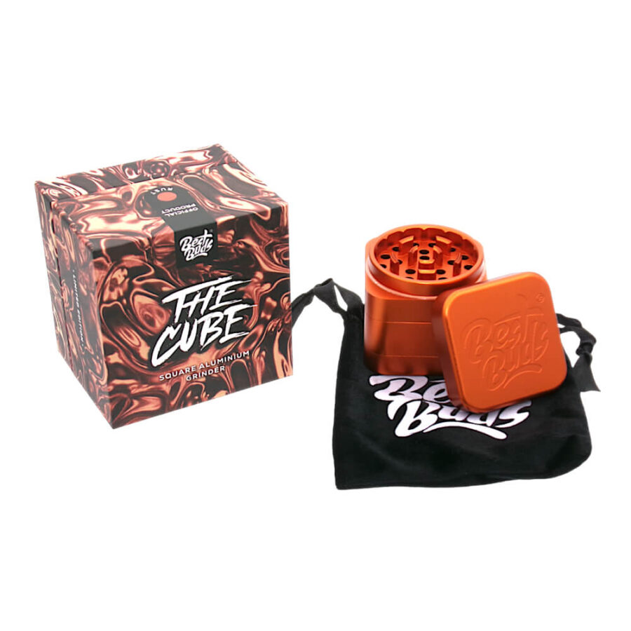 Best Buds The Cube Aluminium Grinder Rust 4 Partes (50mm)