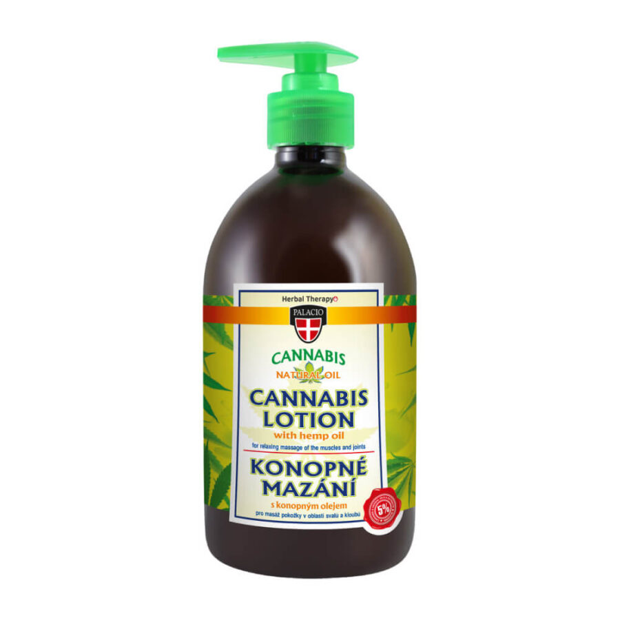 Palacio Loción de Cannabis con Aceite de Cáñamo (500ml)