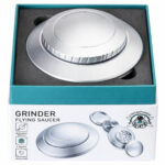 Champ High Grinder Platillo Volador Plata Wholesale Champ High Silver Flying Saucer Grinder 5