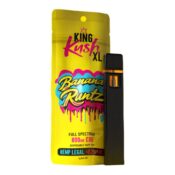 King Kush XL 800mg CBD Vape Pen Desechable 1ml (10uds/display) 3 King Kush XL Banana Runtz 800mg CBD Disposable Vape Pen 10pcsdisplay Wholesale 1 1