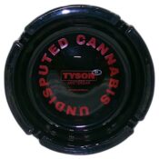 Tyson 2.0 Undisputed Cannabis Glass Ashtray Black Wholesale 1 1