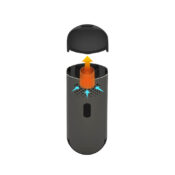 Flowermate CAP Vaporizador de Hierba Negro