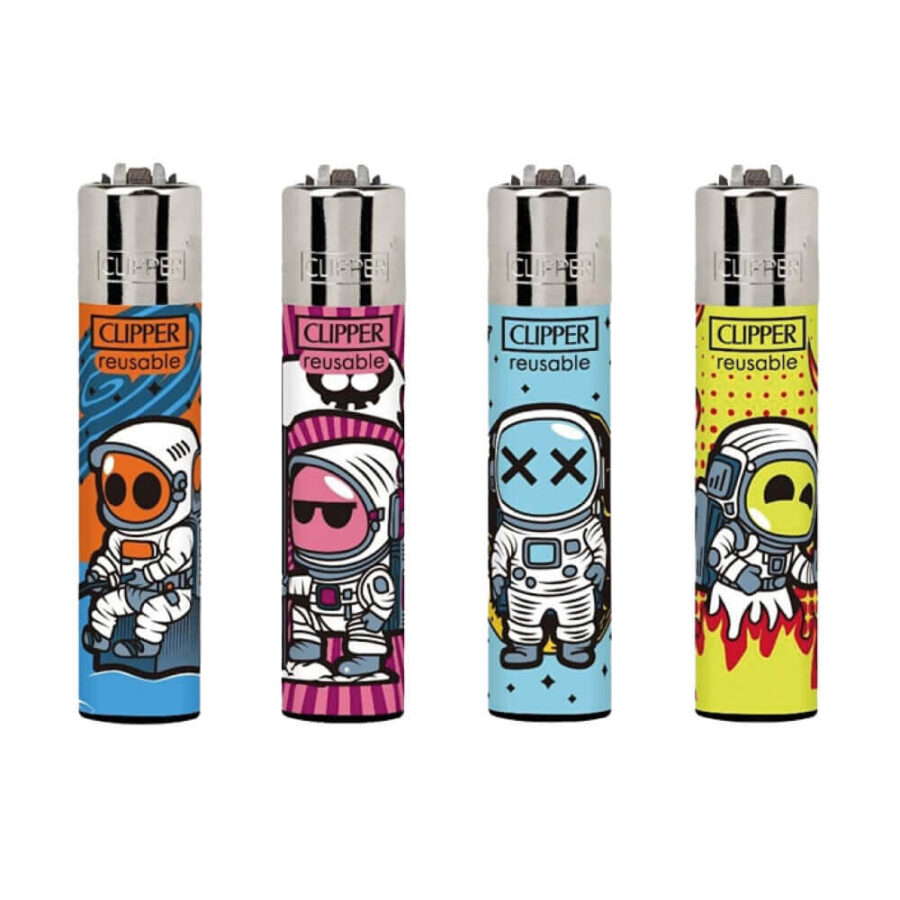 Clipper Lighters Classic Funny Astronauts (24uds/display)