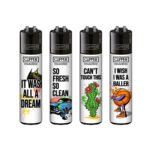 Clipper Lighters Classic Hip-Hop Slogan #2 (48uds/display)